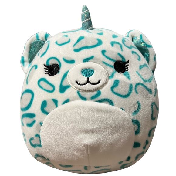 SQUISHMALLOWS Elisa Cheetah Unicorn 8” Plush Leopard Kellytoy Sutffed Animal - Picture 1 of 11